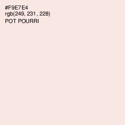 #F9E7E4 - Pot Pourri Color Image